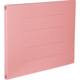 プラス　フラットファイル　樹脂とじ具　Ａ３ヨコ　１５０枚収容　背幅１８ｍｍ　ピンク　Ｎｏ．００２Ｎ　１セット（１０冊）