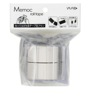 ヤマト　メモック　ロールテープ　再生紙　カッター付　２５ｍｍ幅　白　Ｒ－２５ＣＨ－５　１セット（１２個）2