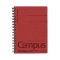 コクヨ　キャンパス　ツインリングノート（色厚表紙）　Ａ６　Ｂ罫　５０枚　赤　ス－Ｔ１５８Ｂ－Ｒ　１セット（５冊）