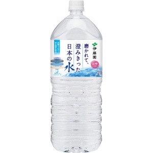 伊藤園　磨かれて、澄みきった日本の水　２Ｌ　ペットボトル　１ケース（６本）1