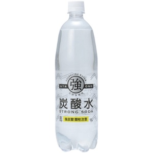 友桝飲料　強炭酸水　１Ｌ　ペットボトル　１ケース（１５本）1