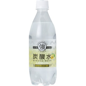 友桝飲料　強炭酸水レモン　５００ｍｌ　ペットボトル　１ケース（２４本）