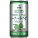 富永貿易　神戸居留地　沖縄シークワーサーソーダ　１８５ｍｌ　缶　１ケース（２０本）