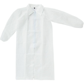 川西工業　不織布使いきり白衣　ＬＬサイズ　＃７０２８－ＬＬ　１セット（１０着）