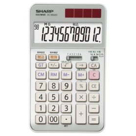 シャープ　実務電卓　１２桁　ナイスサイズタイプ　ＥＬ－Ｎ９４２Ｃ－Ｘ　１台