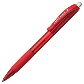 ＴＡＮＯＳＥＥ　ノック式油性ボールペン（なめらかインク）　０．５ｍｍ　赤　１本
