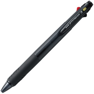 三菱鉛筆　ジェットストリーム　３色ボールペン　０．３８ｍｍ　（軸色：透明ブラック）　ＳＸＥ３４００３８Ｔ．２４　１本1