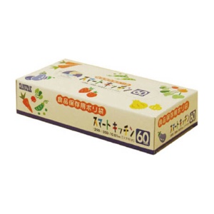 日本サニパック　ＫＳ０２スマートキッチン保存袋　半透明　ＫＳ０２－ＨＣＬ　１箱（６０枚）1