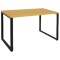 ＡＬｅｔｔｏ（アレット）　ミーティングテーブル　幅１２００×奥行７５０×高さ７２０ｍｍ　フレーム：ブラック　天板：アッシュウッド　１台