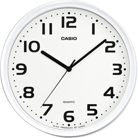 カシオ　掛時計　クオーツクロック　白　ＩＱ－２４－７ＪＦ　１台