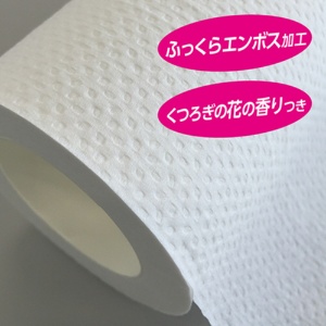 日本製紙クレシア　スコッティ　フラワーパック　１．５倍長持ち　ダブル　芯あり　３７．５ｍ　香り付き　１パック（８ロール）4