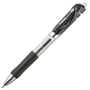 ＴＡＮＯＳＥＥ　ノック式ゲルインクボールペン　０．５ｍｍ　黒　１セット（１０本）1