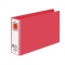 コクヨ　リングファイル　色厚板紙表紙　Ｂ６ヨコ　２穴　３３０枚収容　背幅５３ｍｍ　赤　フ－４０９ＮＲ　１セット（４冊）