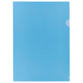 ＴＡＮＯＳＥＥ　カラークリアホルダー　薄型エコノミータイプ　Ａ４　ブルー　厚さ０．１５ｍｍ　１セット（３０枚：１０枚×３パック）
