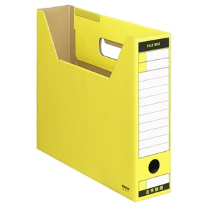 コクヨ　ファイルボックス－ＦＳ（Ｔタイプ）　Ａ４ヨコ　背幅７５ｍｍ　黄　Ａ４－ＳＦＴ－Ｙ　１セット（１０冊）1