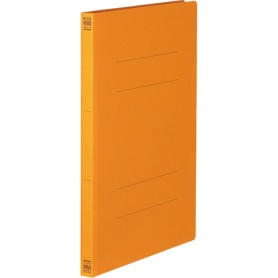 プラス　フラットファイル　樹脂とじ具　Ａ４タテ　１５０枚収容　背幅１８ｍｍ　オレンジ　Ｎｏ．０２１Ｎ　１セット（１０冊）