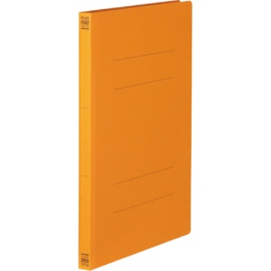 プラス　フラットファイル　樹脂とじ具　Ａ４タテ　１５０枚収容　背幅１８ｍｍ　オレンジ　Ｎｏ．０２１Ｎ　１セット（１０冊）1