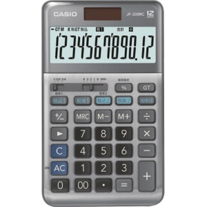 カシオ　軽減税率電卓　１２桁　ジャストタイプ　ＪＦ－２００ＲＣ－Ｎ　１セット（３台）1
