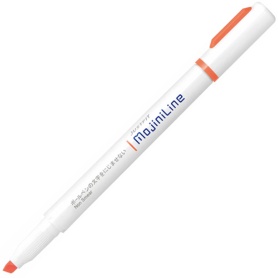 ゼブラ　蛍光ペン　ジャストフィット　モジニライン　オレンジ　ＷＫＳ２２－ＯＲ　１セット（１０本）