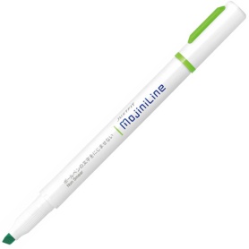 ゼブラ　蛍光ペン　ジャストフィット　モジニライン　緑　ＷＫＳ２２－Ｇ　１セット（１０本）