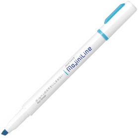ゼブラ　蛍光ペン　ジャストフィット　モジニライン　青　ＷＫＳ２２－ＢＬ　１セット（１０本）