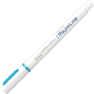 ゼブラ　蛍光ペン　ジャストフィット　モジニライン　青　ＷＫＳ２２－ＢＬ　１セット（１０本）2