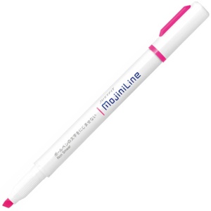 ゼブラ　蛍光ペン　ジャストフィット　モジニライン　ピンク　ＷＫＳ２２－Ｐ　１セット（１０本）1
