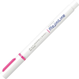 ゼブラ　蛍光ペン　ジャストフィット　モジニライン　ピンク　ＷＫＳ２２－Ｐ　１セット（１０本）2