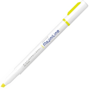 ゼブラ　蛍光ペン　ジャストフィット　モジニライン　黄　ＷＫＳ２２－Ｙ　１セット（１０本）1