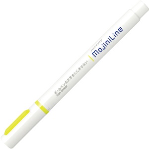 ゼブラ　蛍光ペン　ジャストフィット　モジニライン　黄　ＷＫＳ２２－Ｙ　１セット（１０本）2