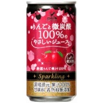富永貿易　神戸居留地　りんごと微炭酸１００％のやさしいジュース　１８５ｍｌ　缶　１ケース（２０本）