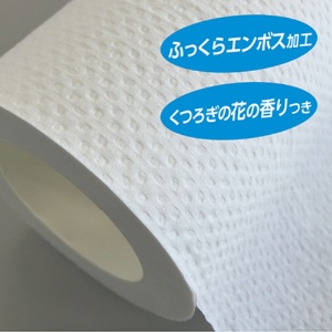 日本製紙クレシア　スコッティ　フラワーパック　１．５倍長持ち　シングル　芯あり　７５ｍ　香り付き　１セット（６４ロール：８ロール×８パック）4