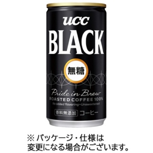 ＵＣＣ　ブラック無糖　１８５ｇ　缶　１ケース（３０本）1