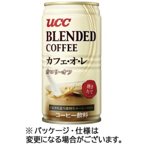 ＵＣＣ　ブレンドコーヒー　カフェ・オ・レ　カロリーオフ　１８５ｇ　缶　１ケース（３０本）1