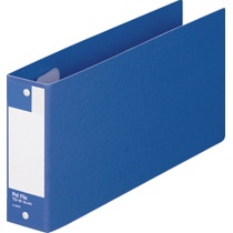 ライオン事務器　ペットファイル　統一伝票用　２穴　３１０枚収容　背幅４７ｍｍ　青　Ｎｏ.６０－ＴＤ－Ｗ　１冊