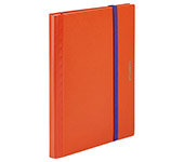 キングジム 二つ折りクリアーファイル コンパック A4 5ポケット オレンジ 1冊