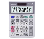 カシオ 特大表示電卓 12桁 ミニジャストサイズ MW-12A-N 1台