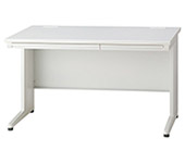 エランサ オフィスデスク 平デスク 幅1200mm ホワイト(組立設置込) TKDS-N127F-WW 1台
