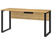 ALetto(アレット) 平デスク 幅1400×奥行600×高さ720mm 脚:ブラック 天板:アッシュウッド 1台