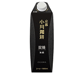 小川珈琲 京都 小川珈琲 炭焼珈琲 無糖 1L 紙パック(口栓付) 1ケース(6本)
