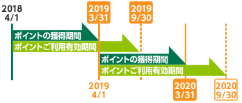 ポイントの有効期限の例