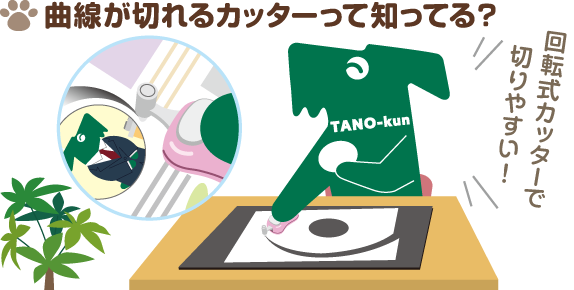 曲線が切れるカッターって知ってる？