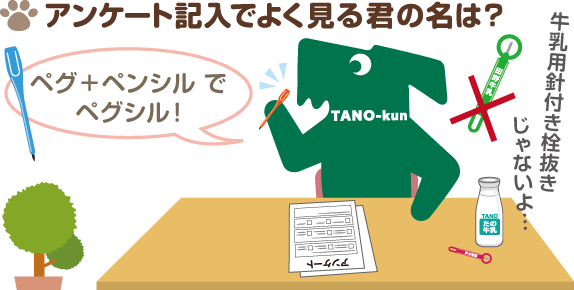アンケート記入でよく見る君の名は？