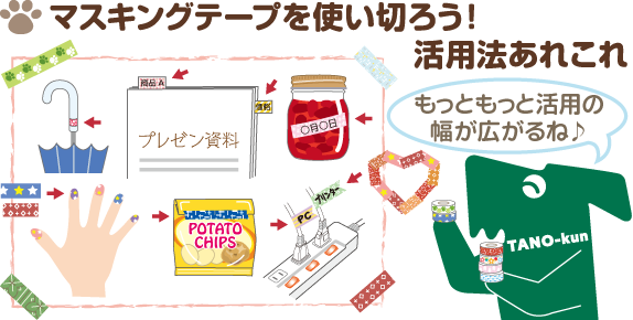 マスキングテープを使い切ろう！活用法あれこれ