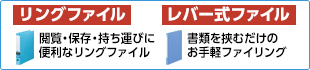 リングファイル / レバー式ファイル