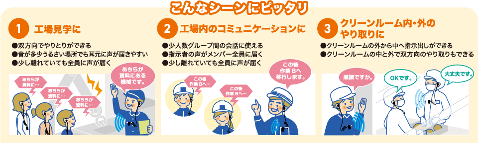 こんなシーンにぴったり