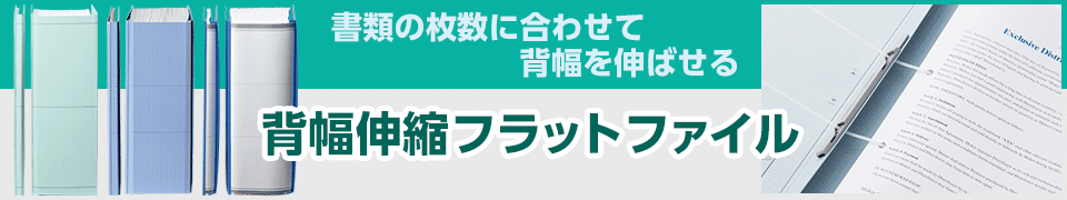 背幅伸縮フラットファイル特集