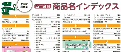 商品名インデックス