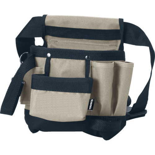 ＴＲＵＳＣＯ　ツールバッグ　ツールホルスター　５ポケット　ブラック色　ＴＴＨ－２００－ＢＫ　１個1