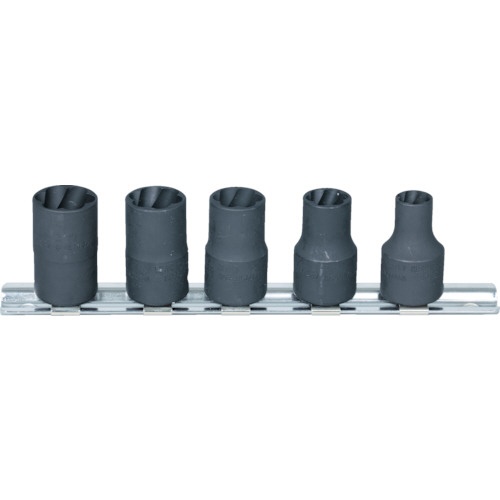 ＴＲＵＳＣＯ　なめたボルト・ナット外し用ツイストソケット　８～１４ｍｍ　５点セット　ＴＴＳ３－５ＳＥＴ　１セット1